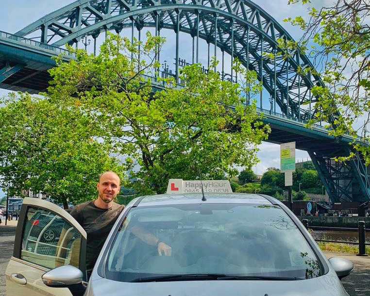 A Happy Hour driving instructor in Newcastle.